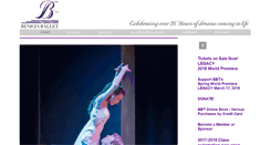 Desktop Screenshot of beniciaballet.org